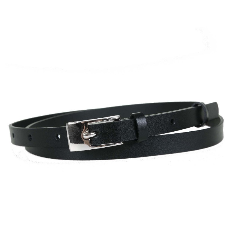 Women's belt PA1006-15 BLACK leather