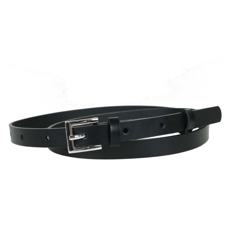 Women's belt PA556-15 BLACK leather