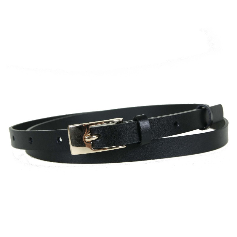 Women's belt PA1006-A-15 BLACK leather
