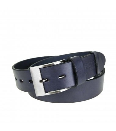 Men's leather belt PRV1 NAVY