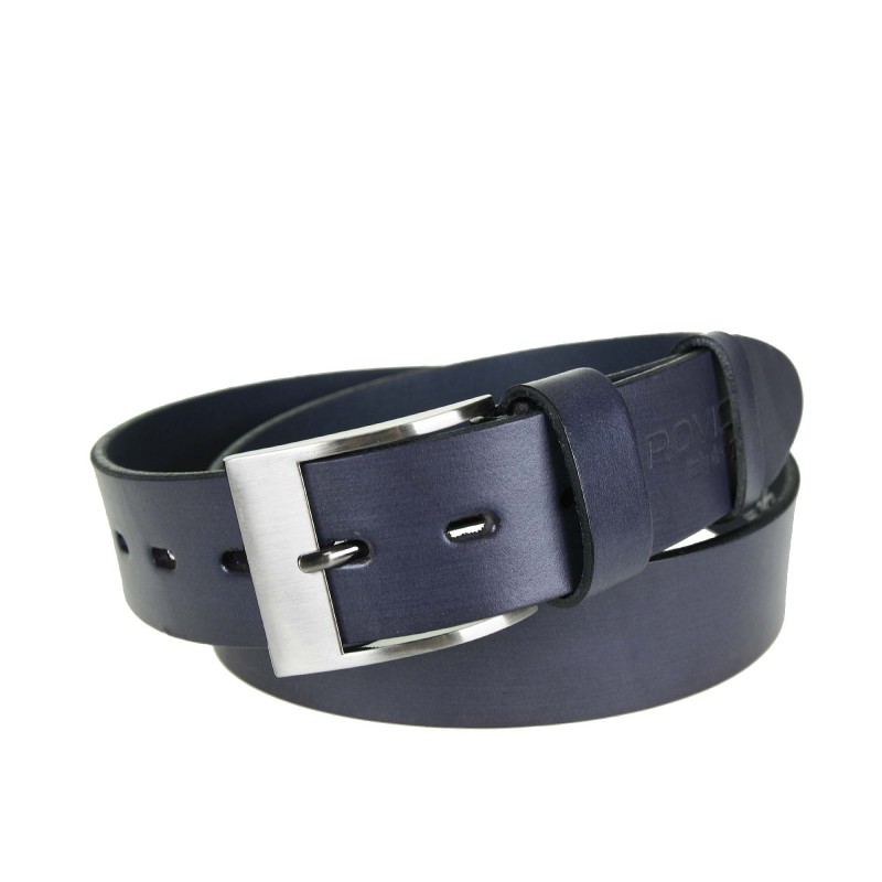 Men's leather belt PRV1 NAVY