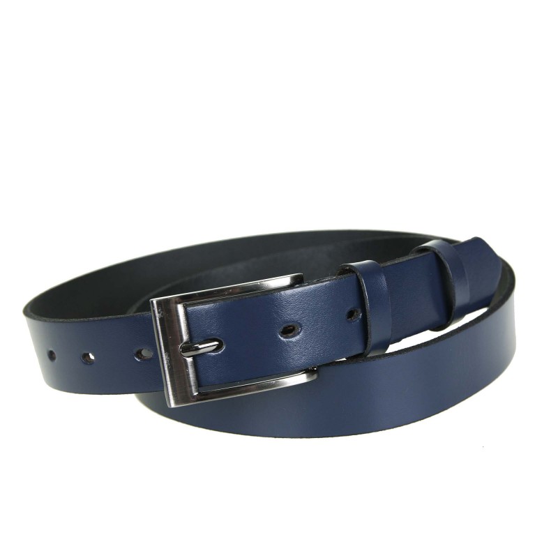 Men's leather belt PAM1109-30 NAVY