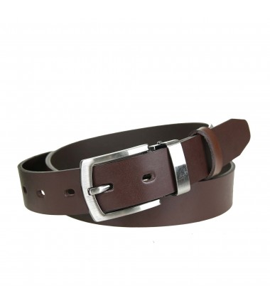 Men's leather belt MPA010-30 BROWN