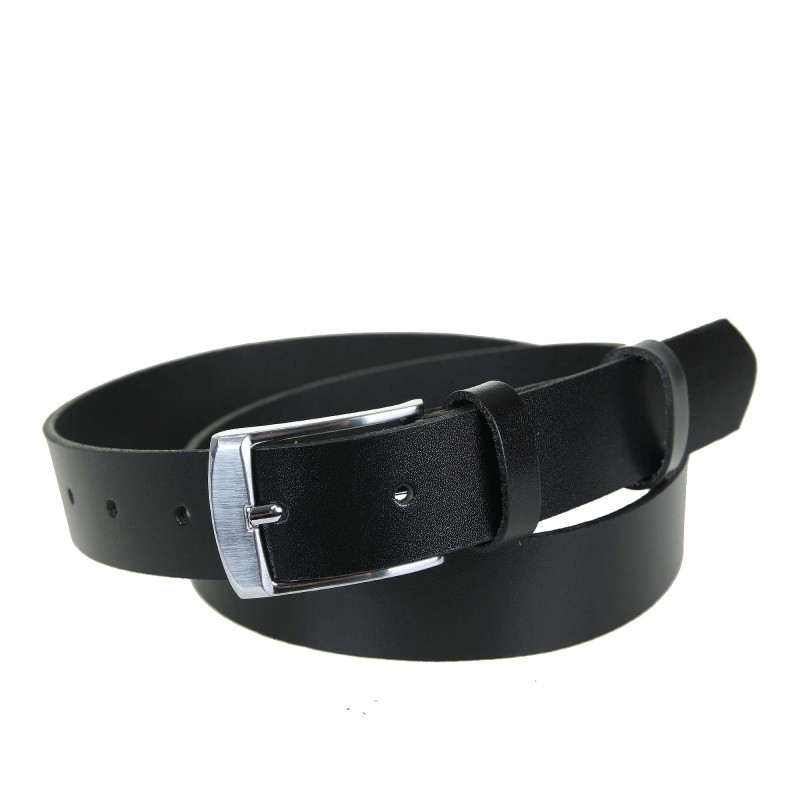 Men's leather belt MPA000-30 BLACK
