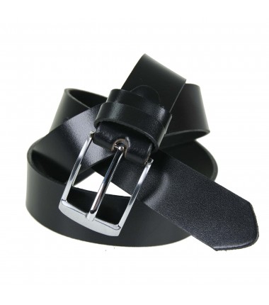 Men's leather belt MPA000-30 BLACK