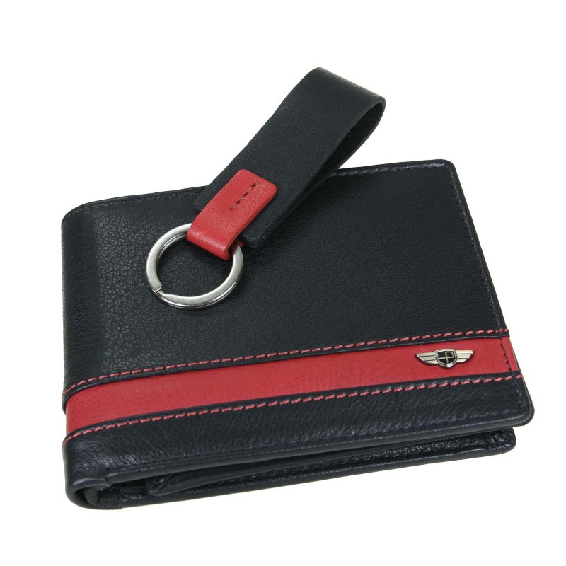 A set of men's wallet + keychain PTN PK1-N992 Peterson