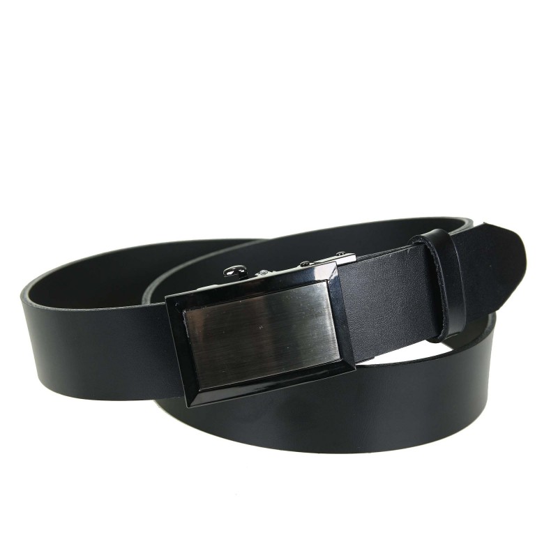 Men's leather belt MPAA1-35-1 BLACK
