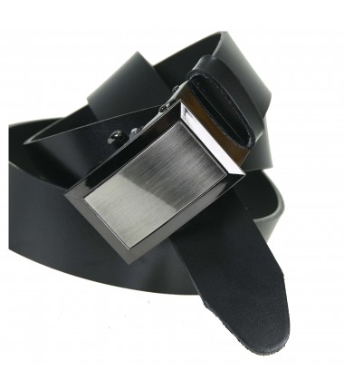 Men's leather belt MPAA1-35-1 BLACK