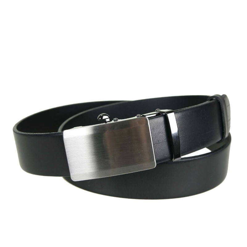 Men's leather belt PAMA1075-35 BLACK