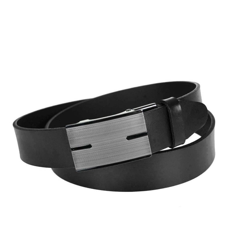 Men's leather belt MPAA31-35 BLACK