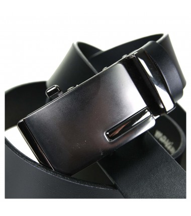 Men's leather belt PAMA1088-35 BLACK