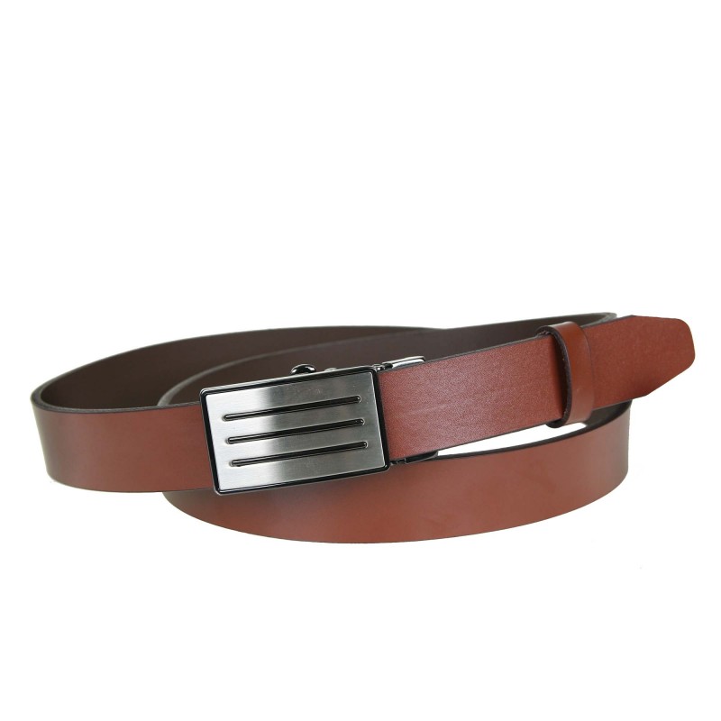 Men's leather belt MPAA30-30 BROWN automatic