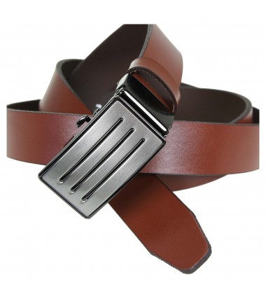 Men's leather belt MPAA30-30 BROWN automatic