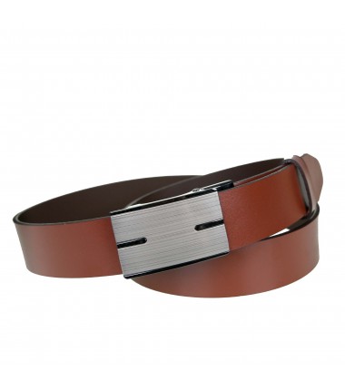 Men's leather belt MPAA32-35 BROWN automatic