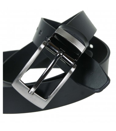 Men's leather belt MPA30-30 BLACK