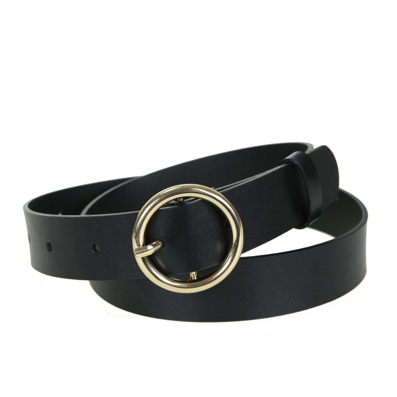 Women's belt PA561-A-3 BLACK leather
