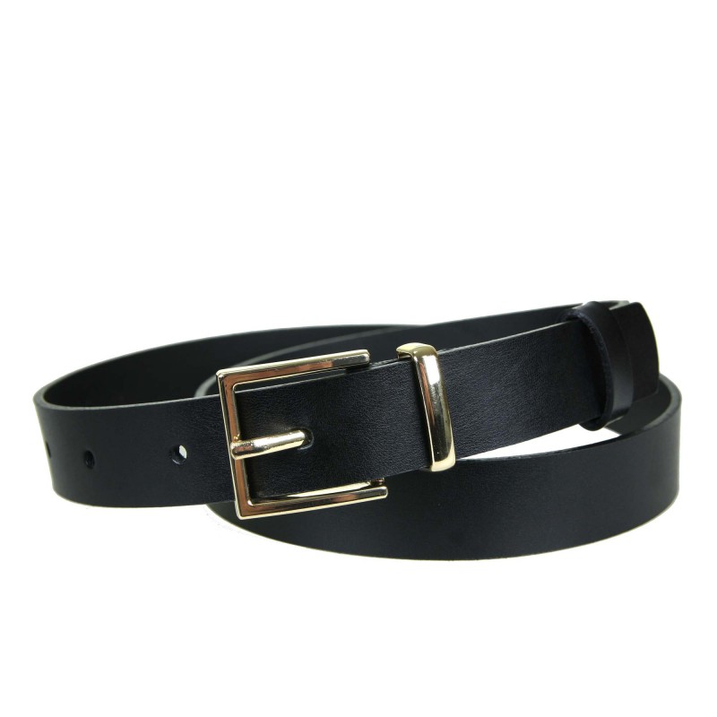 Women's belt PA562-A-25 BLACK leather