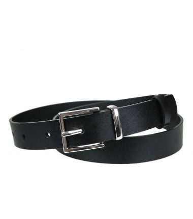 Women's belt PA562-25 BLACK leather