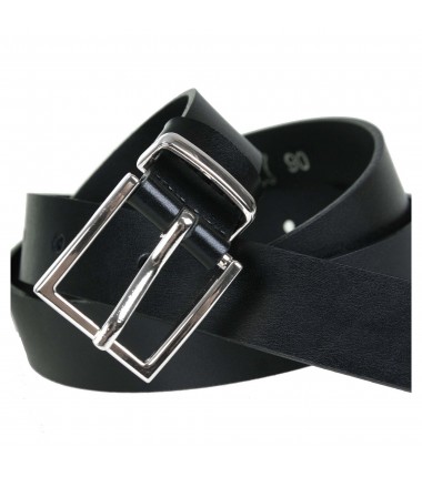 Women's belt PA562-25 BLACK leather