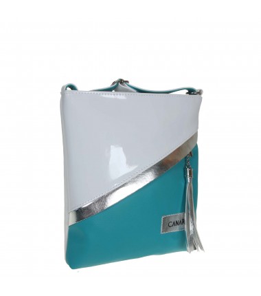 Shoulder bag P555 WHITE-MINTH ​​Elizabet Canard
