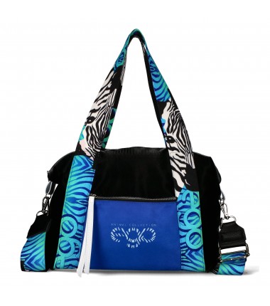 A fitness bag with a zebra print 22040 F16 23WL EGO