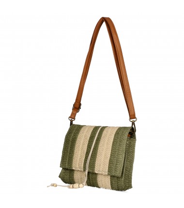 Плетеная сумка-мессенджер C2029 Flora & co