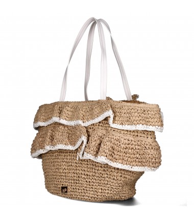 Basket bag with frill XP023023WL NOBO