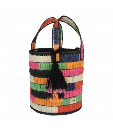 Colorful braided basket XK0270 NOBO