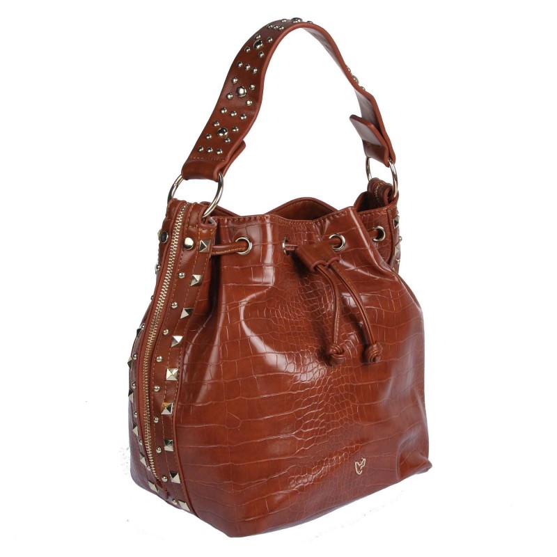 Handbag with decorative studs 6663420JZ FEMESTAGE crocodile