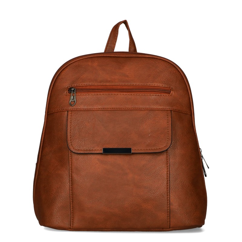 Classic city backpack ELISA 1671 Eco-leather