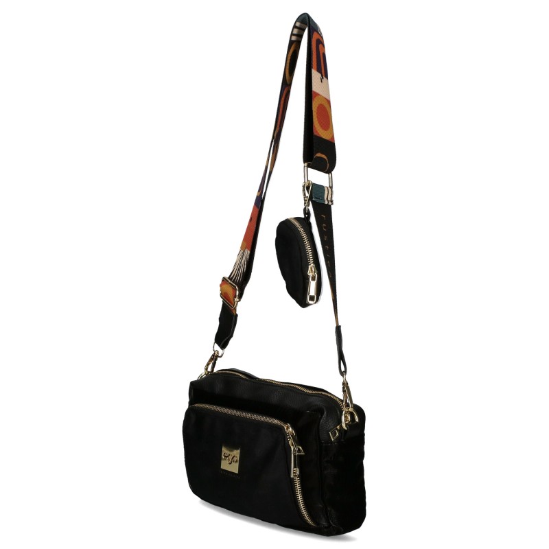 Handbag with a suede pocket 22219 F13 23JZ EGO