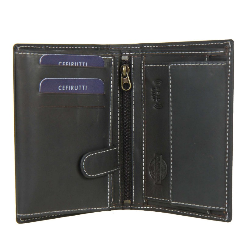Men's leather wallet HT7680278RF CEFIRUTTI