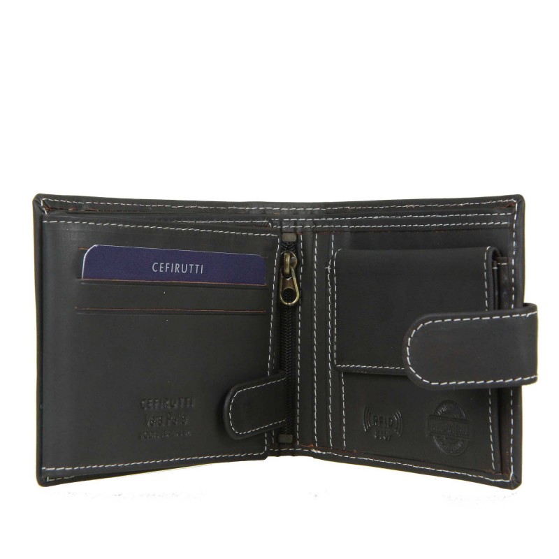 Men's leather wallet HT70616RF CEFIRUTTI