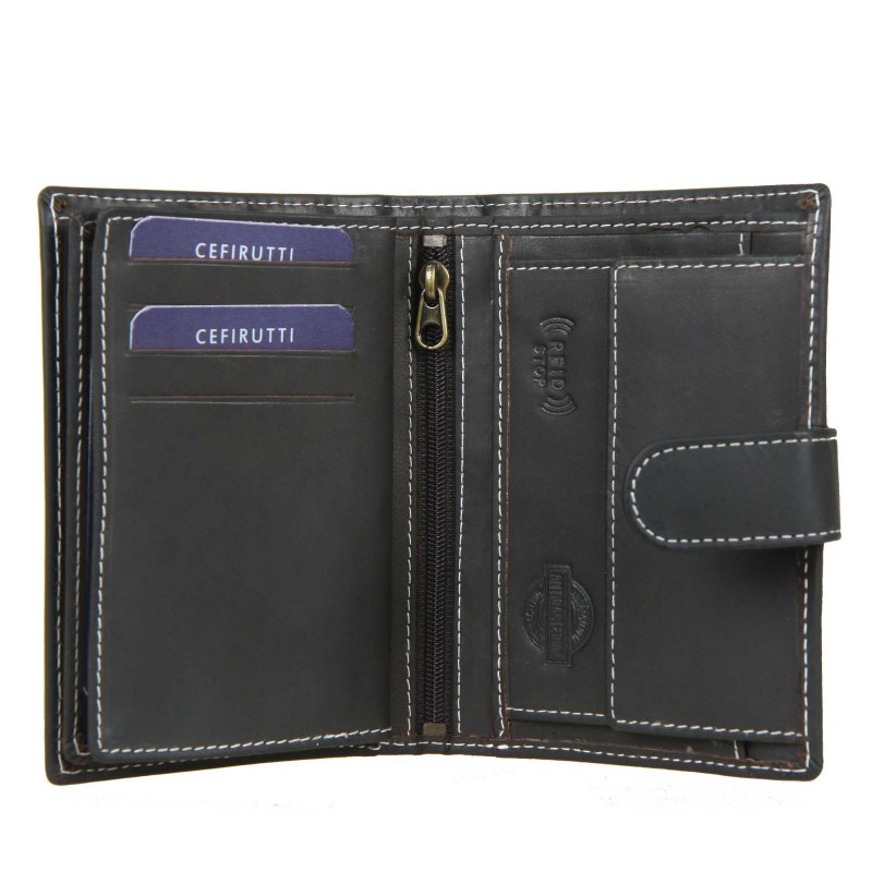 Men's leather wallet HT7680278-5RF CEFIRUTTI