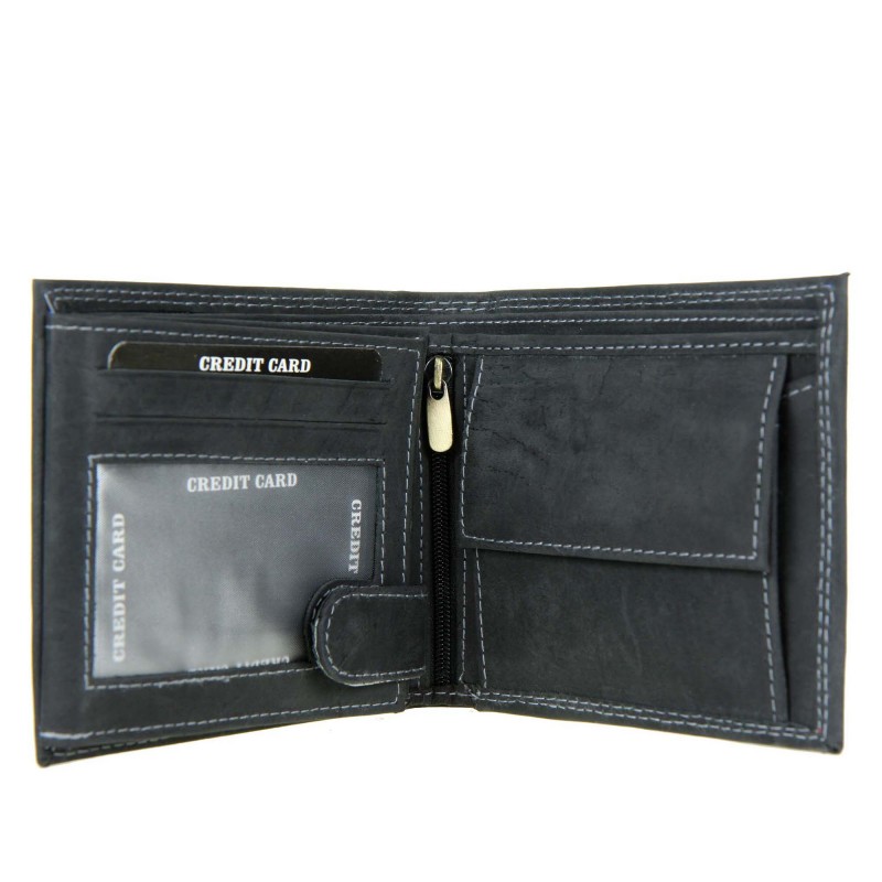 Men's wallet N992-MHD-L made of natural leather