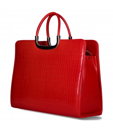 Women's briefcase TD007 Red POLAND