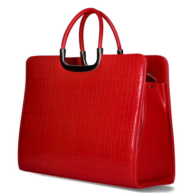 Women's briefcase TD007 Red POLAND