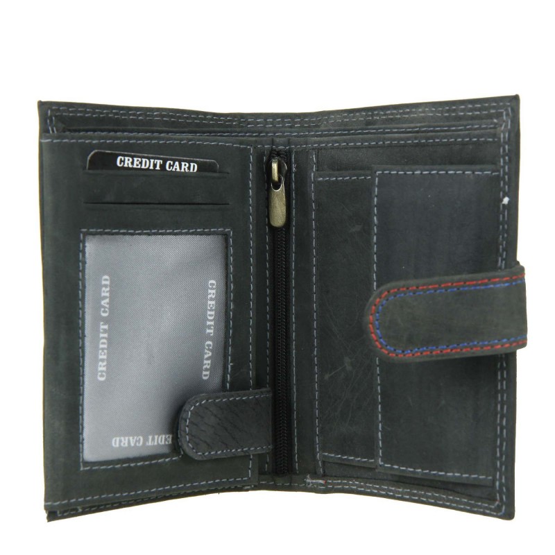 Men's wallet N4L-MHD-H made of natural leather