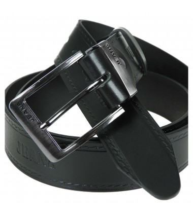 Men's leather belt MPA32-40 BLACK