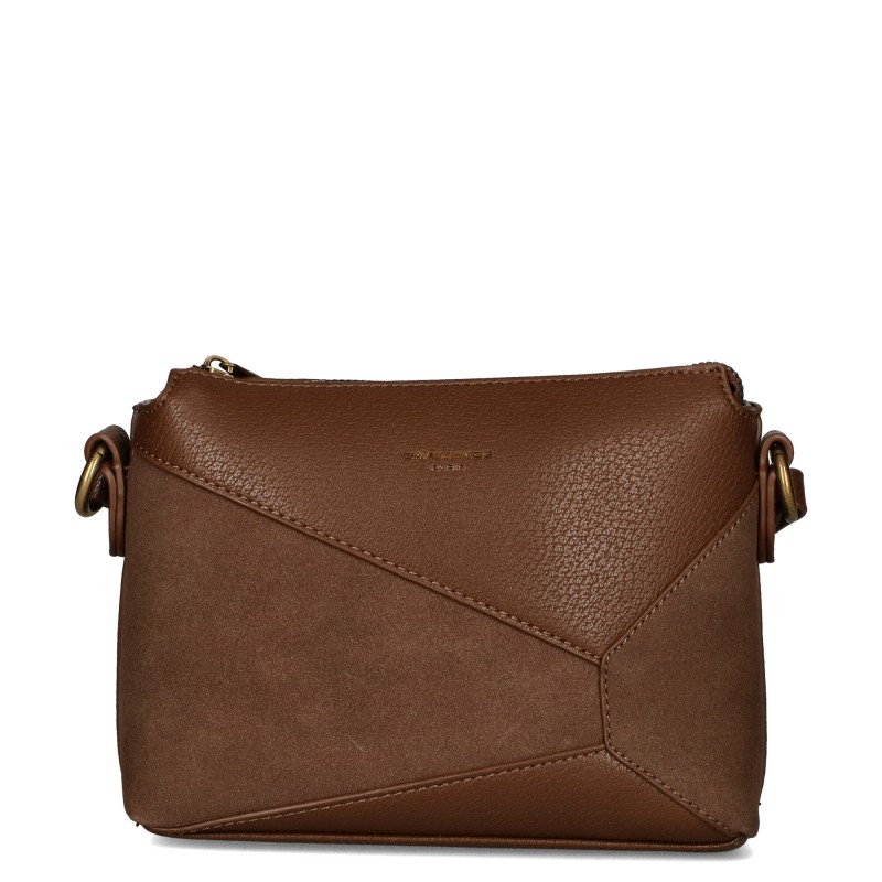 Small handbag 7001-1 23JZ DAVID JONES with suede