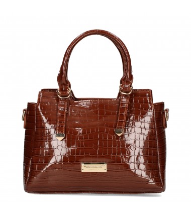 Patent leather handbag 426023JZ MONNARI with an animal motif