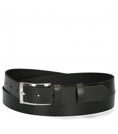 Men's leather belt PAM1090-30 BLACK
