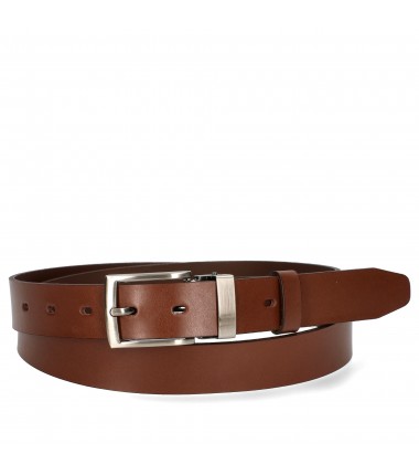 Men's leather belt MPA011-30 BROWN