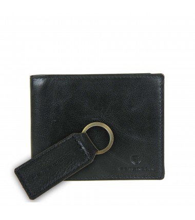 Men's wallet + keychain set PTN SET-M-N992-GVT Peterson