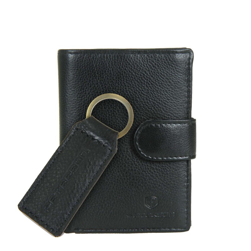 Men's wallet + keychain set PTN SET-M-1542L-D Peterson
