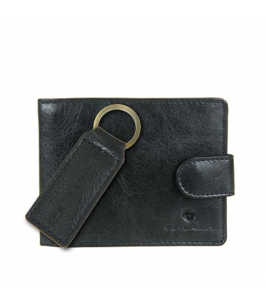 Men's wallet + keychain set PTN SET-M-N992L-GVT Peterson