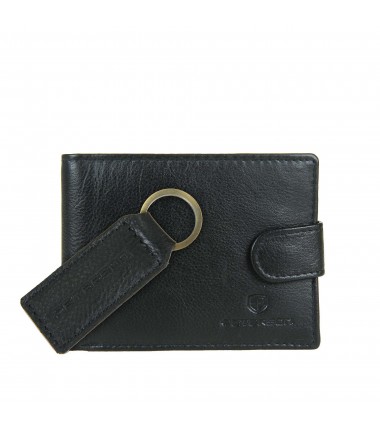 Men's wallet + keychain set PTN SET-M-N003L-D Peterson