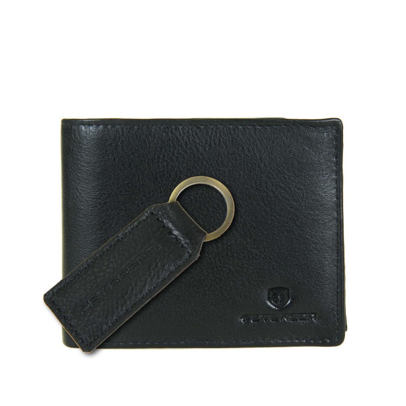 Men's wallet + keychain set PTN SET-M-1549-D Peterson