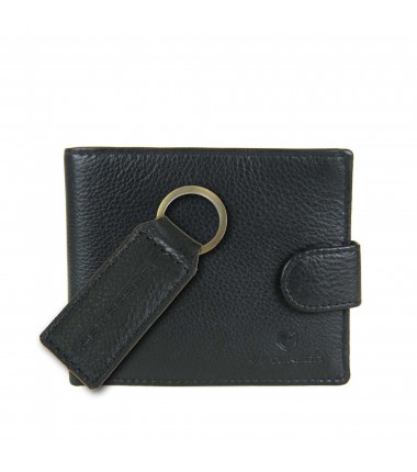 Men's wallet + keychain set PTN SET-M-N994L-D Peterson