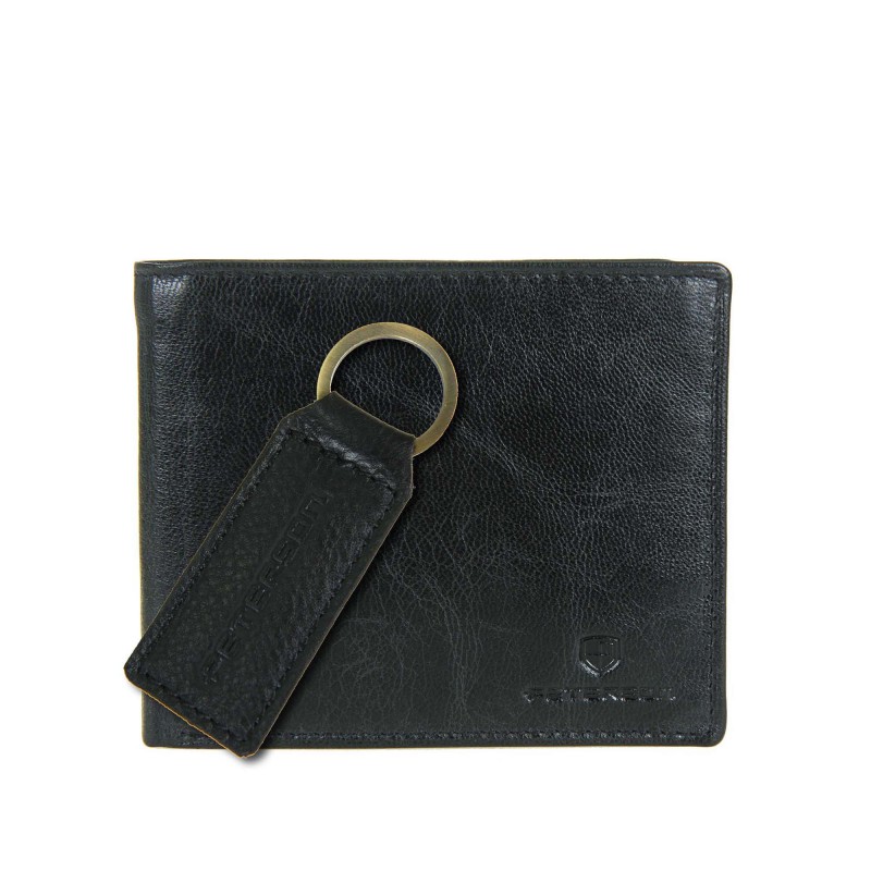 Men's wallet + keychain set PTN SET-M-N994-GVT Peterson
